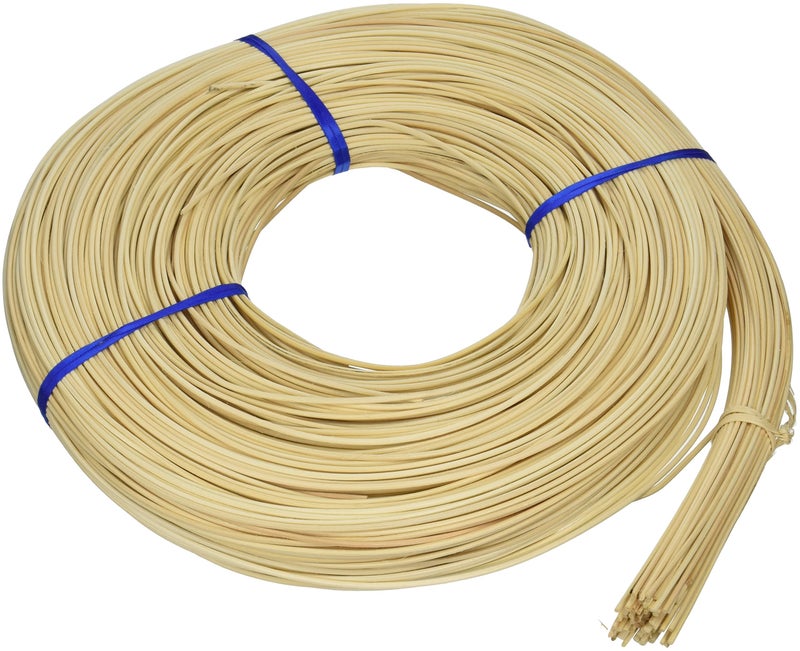 Commonwealth Basket Round Reed #3 2-1/4mm 1-Pound Coil, Approximately 750-Feet